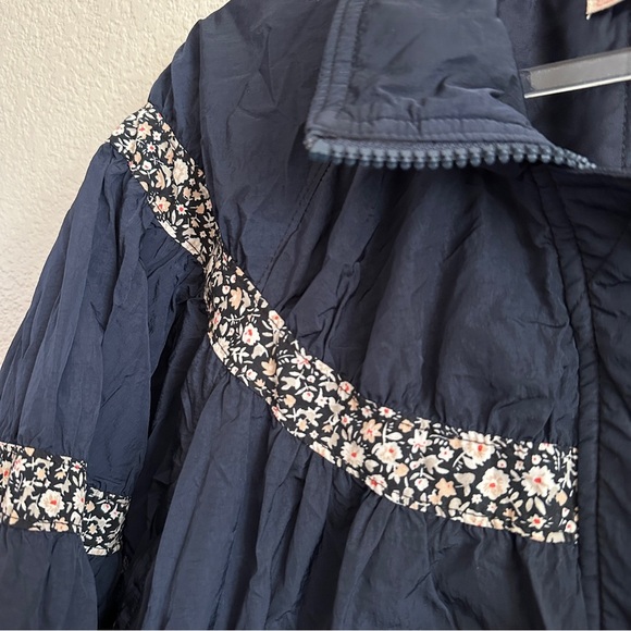 FREE PEOPLE We The Free On My Mind Winter Oversize Bomber Jacket in Navy Sz. M - Picture 10 of 14